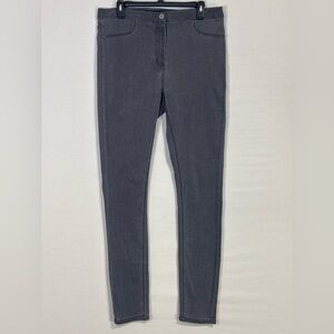 Long Tall Sally Grey Skinny Jeans Stretch Tall Size 14 32” Inseam